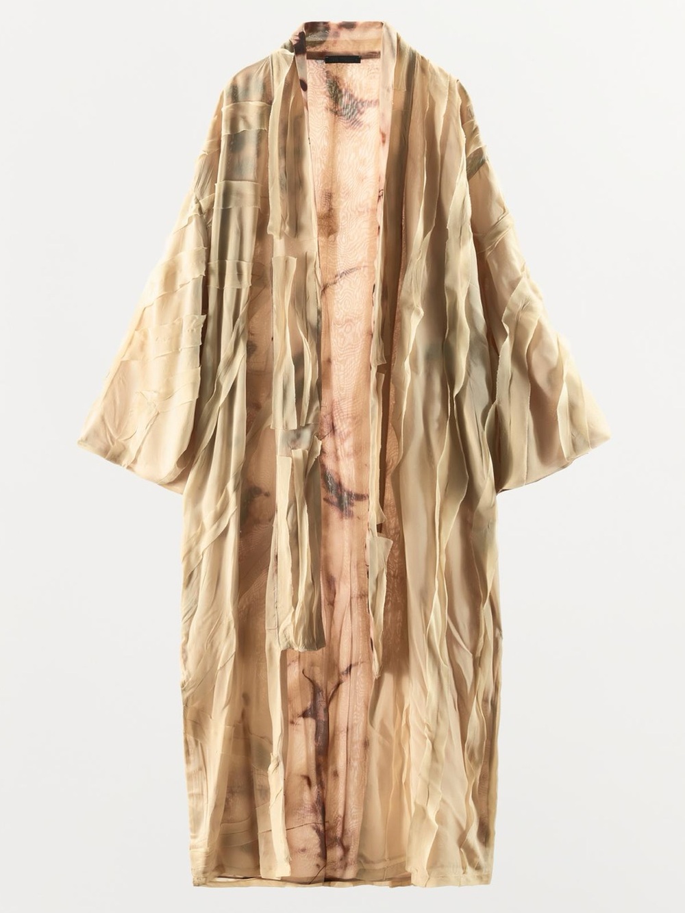 EMBOSSED ORGANZA KIMONO xs-s